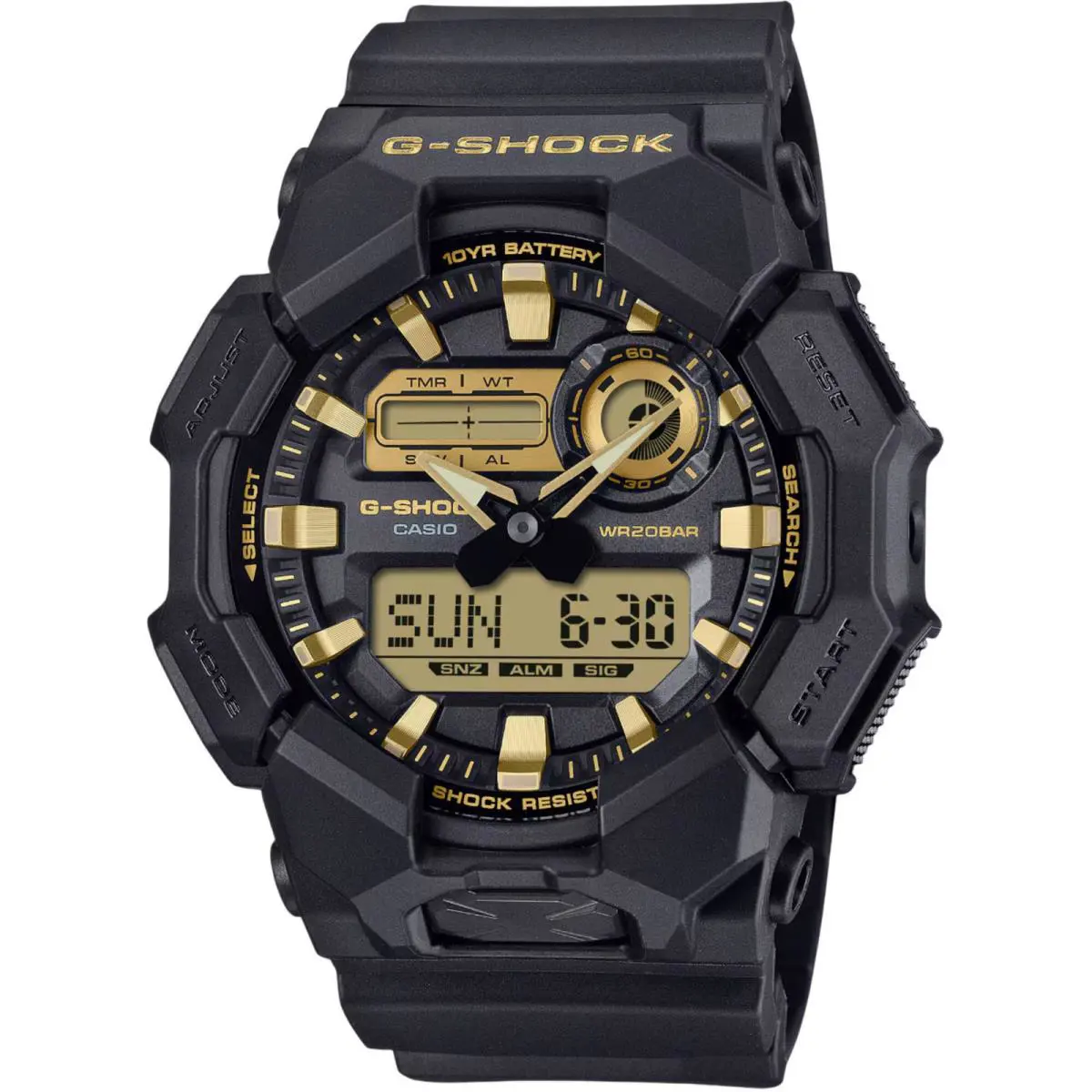 Casio Men`s Watch G-shock Black and Grey Analog-digital Dial GA-010GB-1A9CR