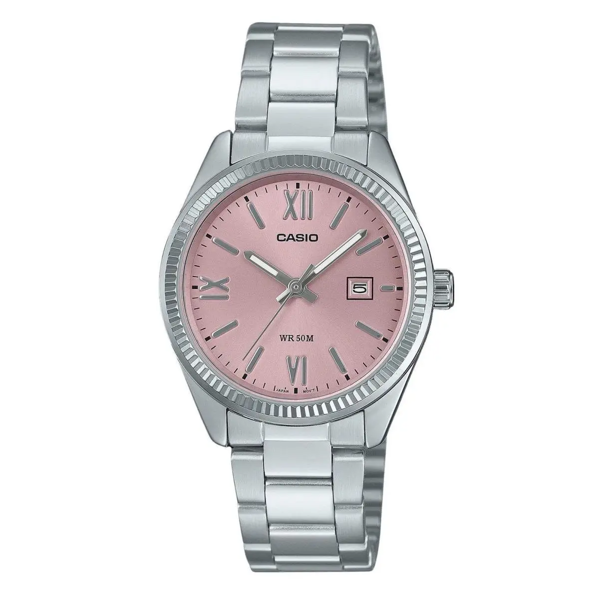 Casio LTP-1302DD-4A1 Women’s Analog Watch Pink Dial Stainless Steel