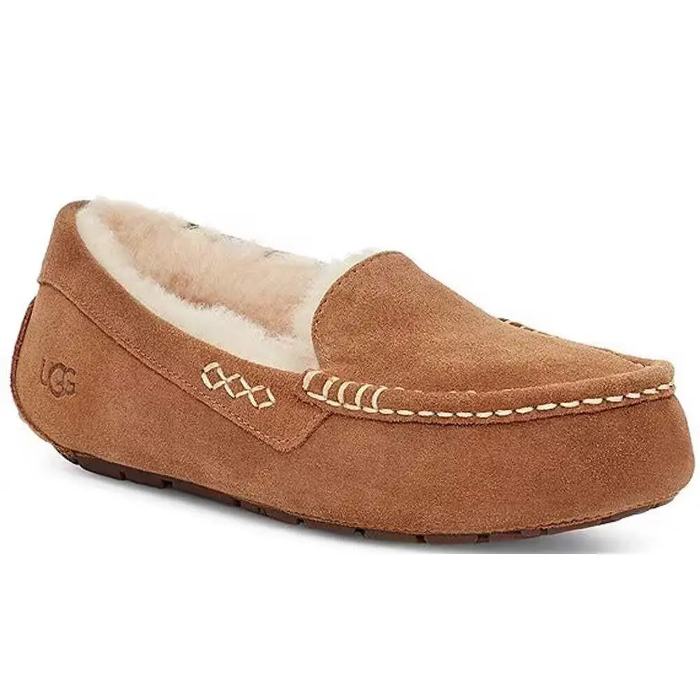 Ugg 1106878 - Women`s Ansley Slippers Shoes with Box - BOUGAINVILLEA