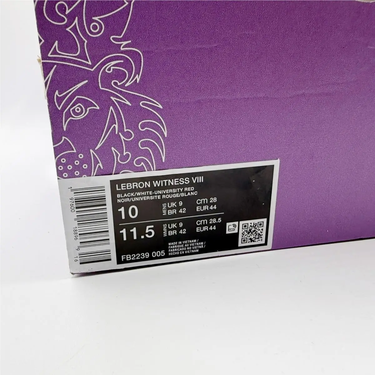 Nike shoes - Nike LeBron Witness VIII - LeBron Witness VIII - FB2239-005 - Black (UPC: 197600188969) 9