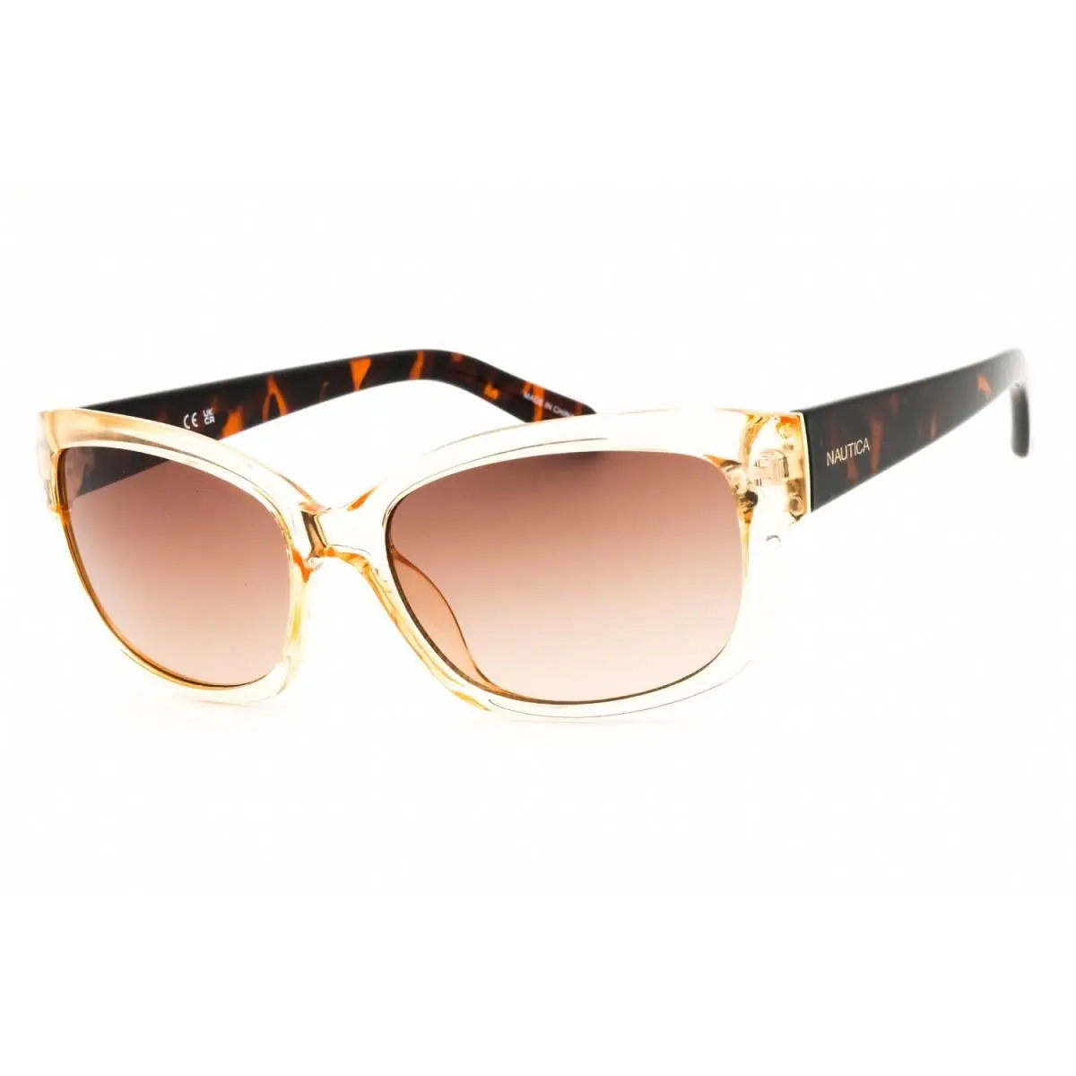Nautica N2223S 830 Peach/brown 55-16-140 Sunglasses