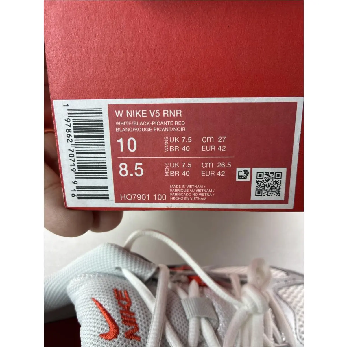 Nike shoes - Nike V5 RNR - RNR - HQ7901-100 - White 5