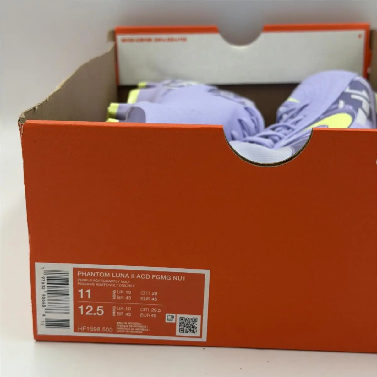 Nike shoes - Nike Phantom Luna - Phantom Luna - HF1598-500 - Purple, Manufacturer: Purple Agate/Barely Volt 10