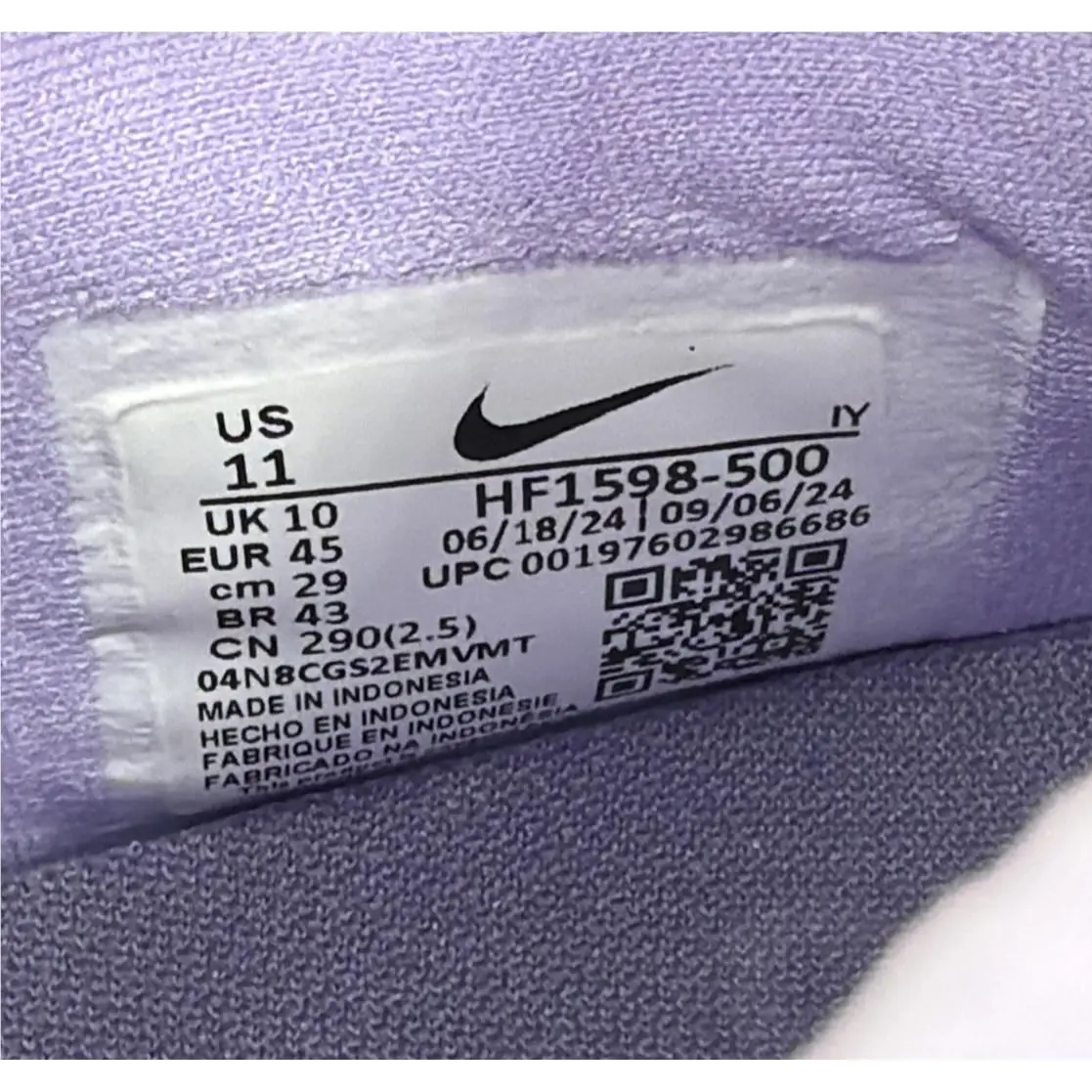 Nike shoes - Nike Phantom Luna - Phantom Luna - HF1598-500 - Purple, Manufacturer: Purple Agate/Barely Volt 8