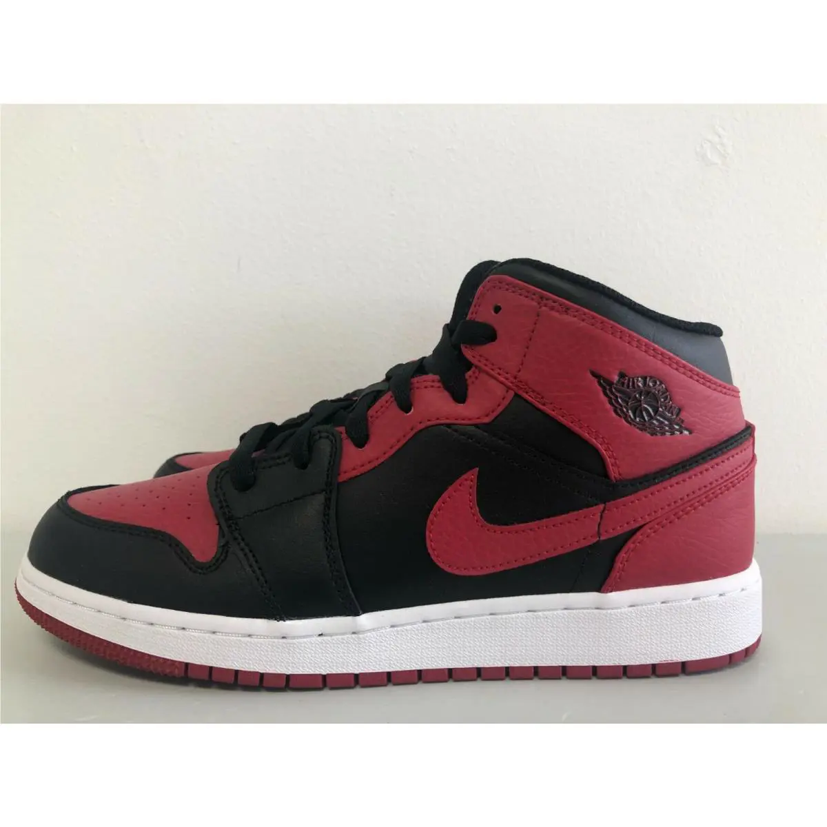 Nike shoes - Nike Air Jordan 1 Mid - Black/Gym Red-White (UPC: 194498268391) 0