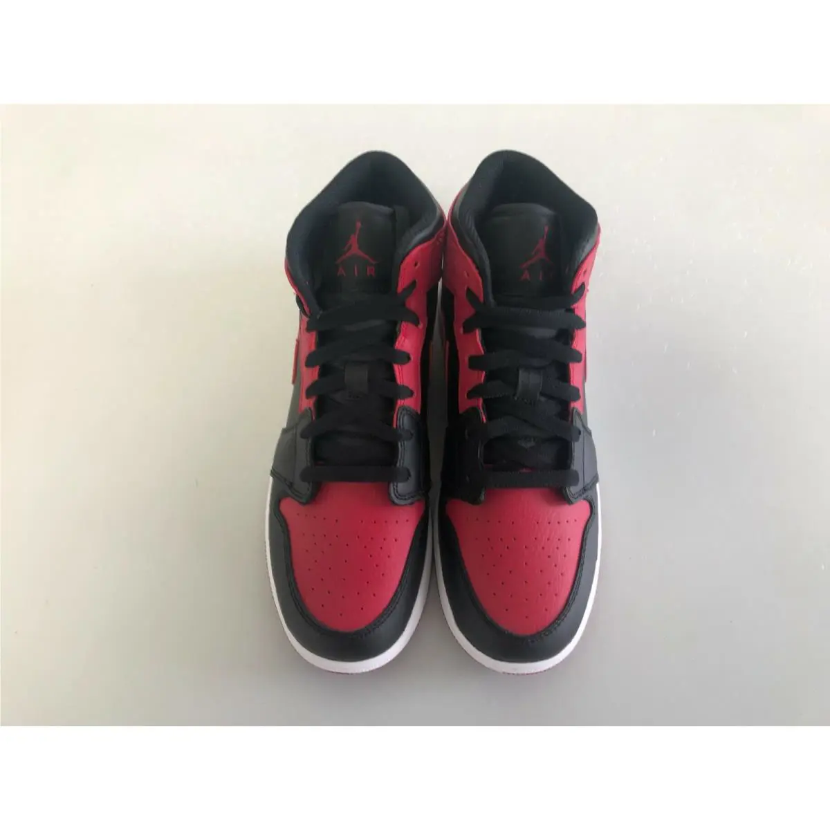 Nike shoes - Nike Air Jordan 1 Mid - Black/Gym Red-White (UPC: 194498268391) 1