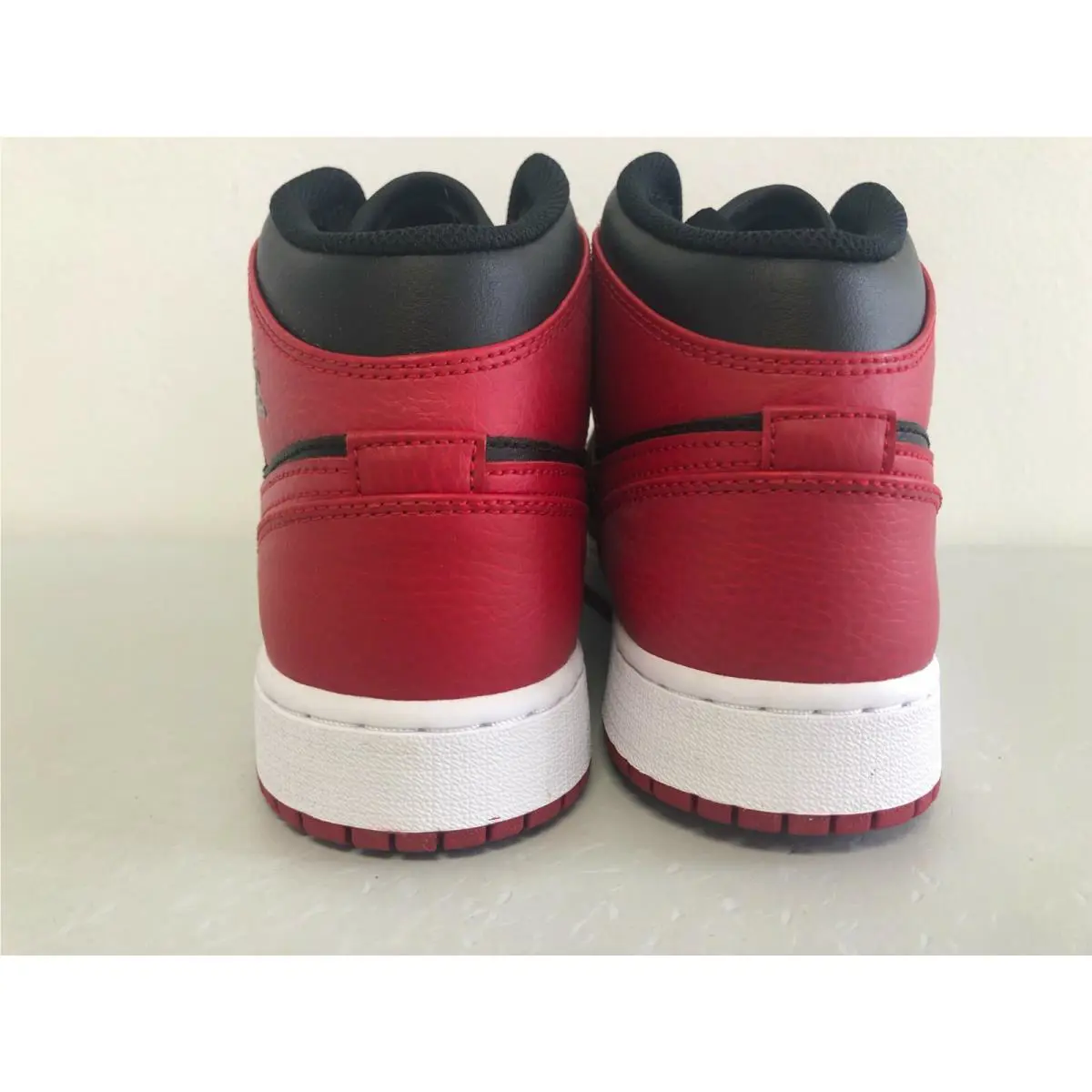 Nike shoes - Nike Air Jordan 1 Mid - Black/Gym Red-White (UPC: 194498268391) 2