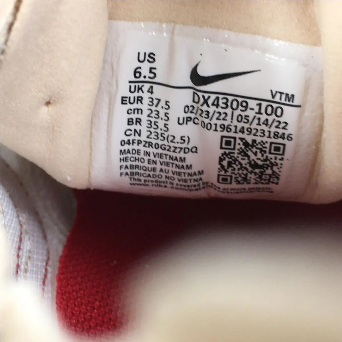 Nike shoes - Nike Waffle One - Waffle One - DX4309-100 - Sail / Gym Red 10