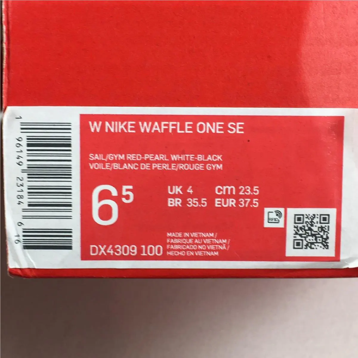 Nike shoes - Nike Waffle One - Waffle One - DX4309-100 - Sail / Gym Red 11