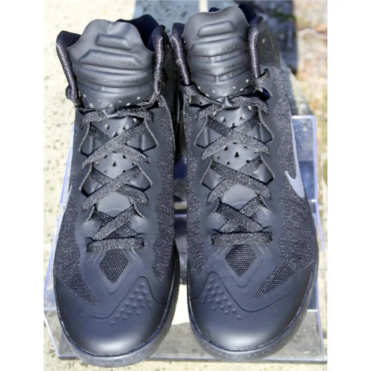 Nike shoes - Nike Zoom Hyperenforcer - Zoom Hyperenforcer - 487786-002 - Triple black (UPC: 883419006128) 0