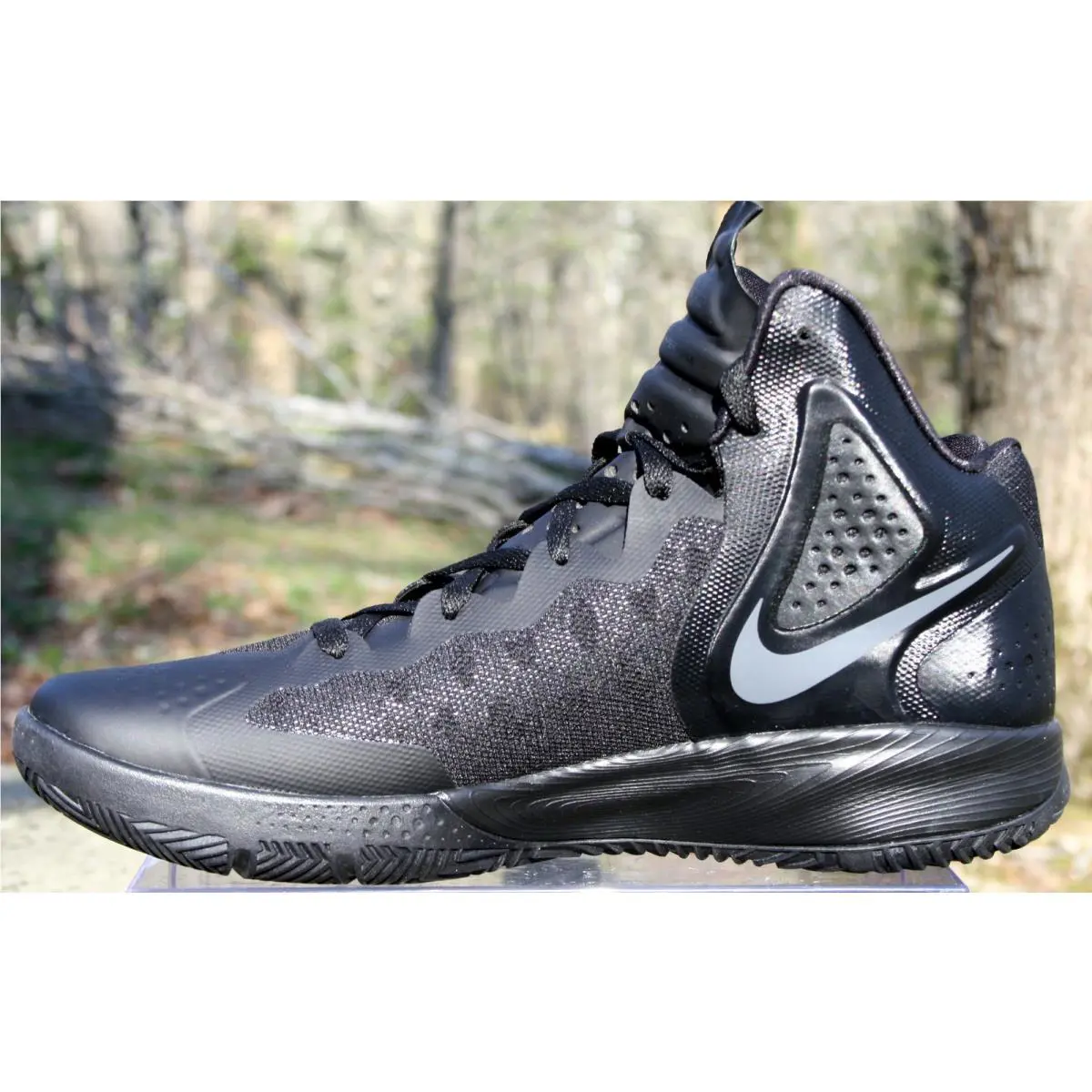 Nike shoes - Nike Zoom Hyperenforcer - Zoom Hyperenforcer - 487786-002 - Triple black (UPC: 883419006128) 6
