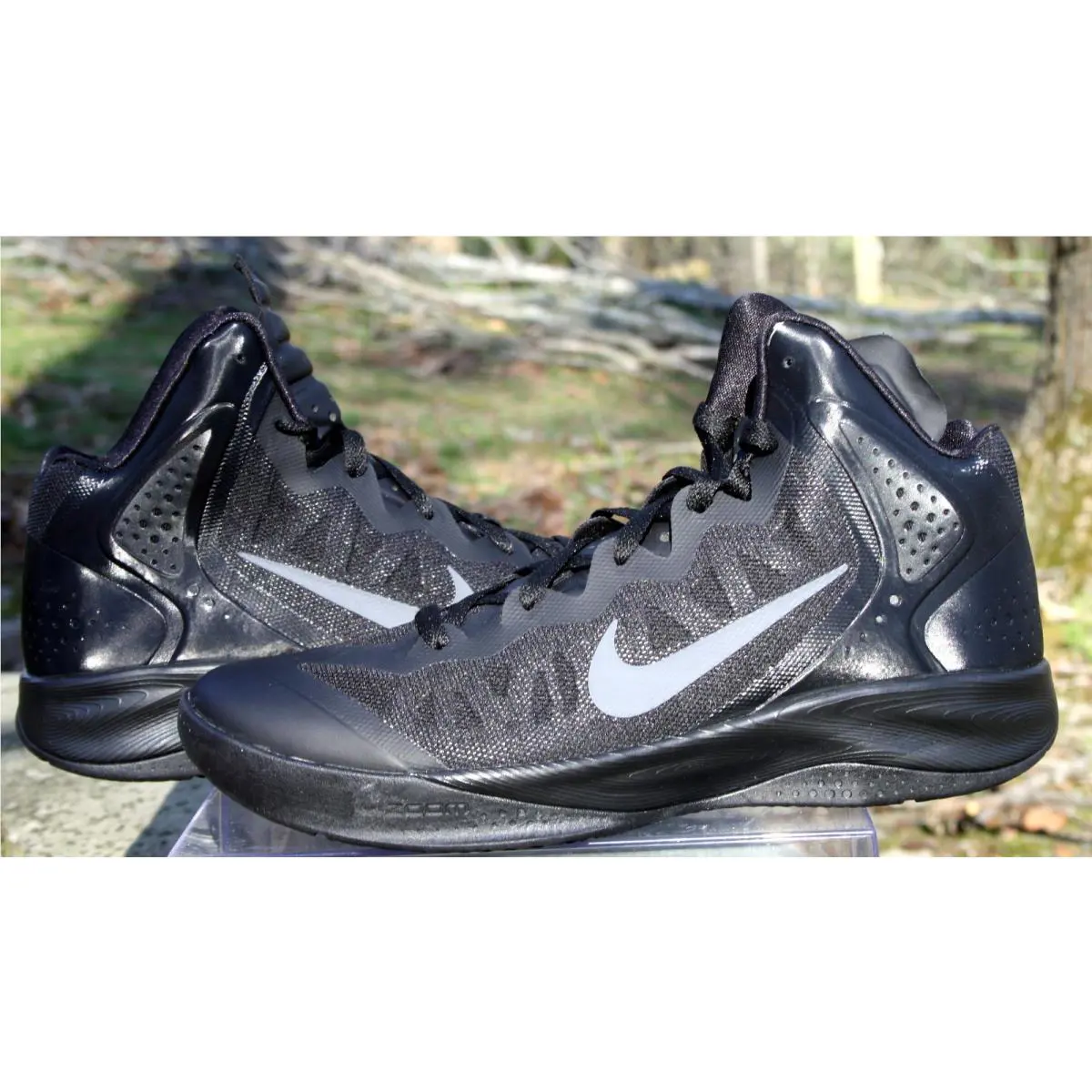 Nike shoes - Nike Zoom Hyperenforcer - Zoom Hyperenforcer - 487786-002 - Triple black (UPC: 883419006128) 4