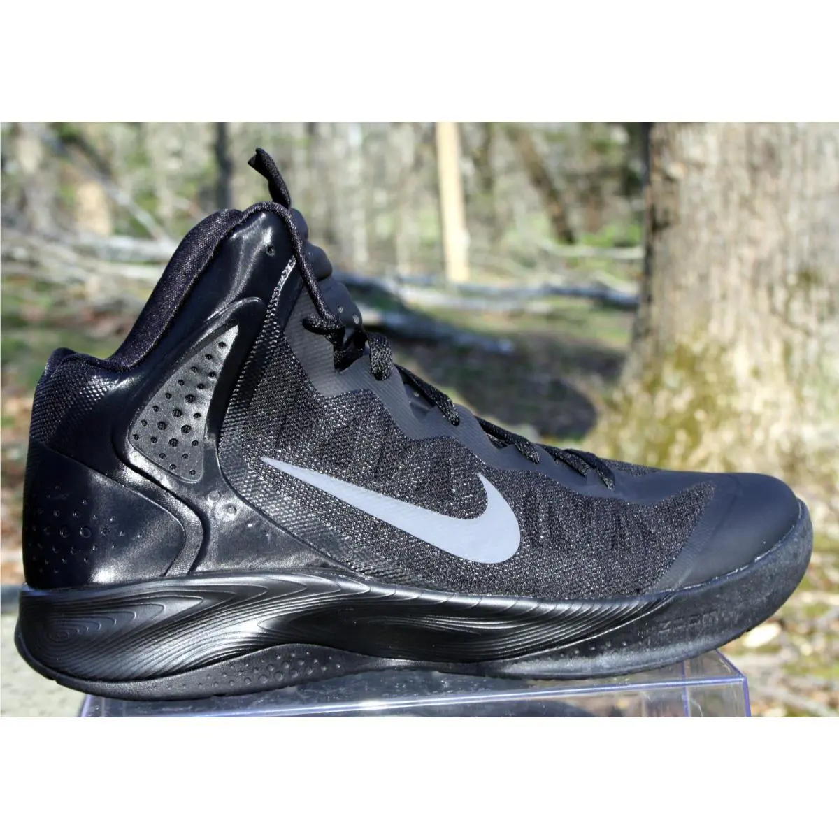 Nike shoes - Nike Zoom Hyperenforcer - Zoom Hyperenforcer - 487786-002 - Triple black (UPC: 883419006128) 5
