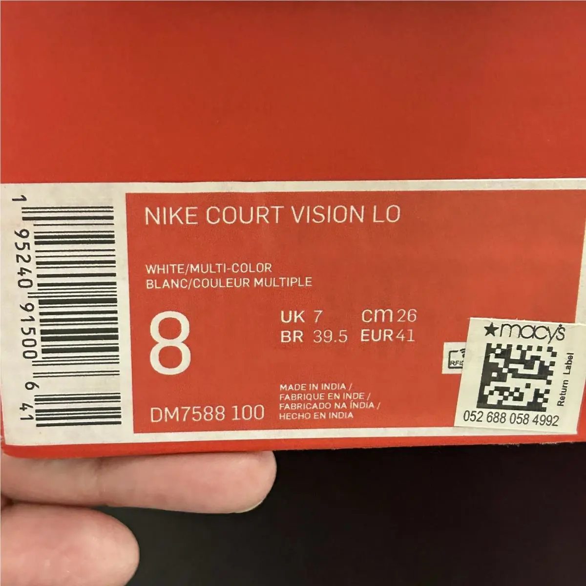 Nike shoes - Nike Court Vision - Court Vision - Red 3
