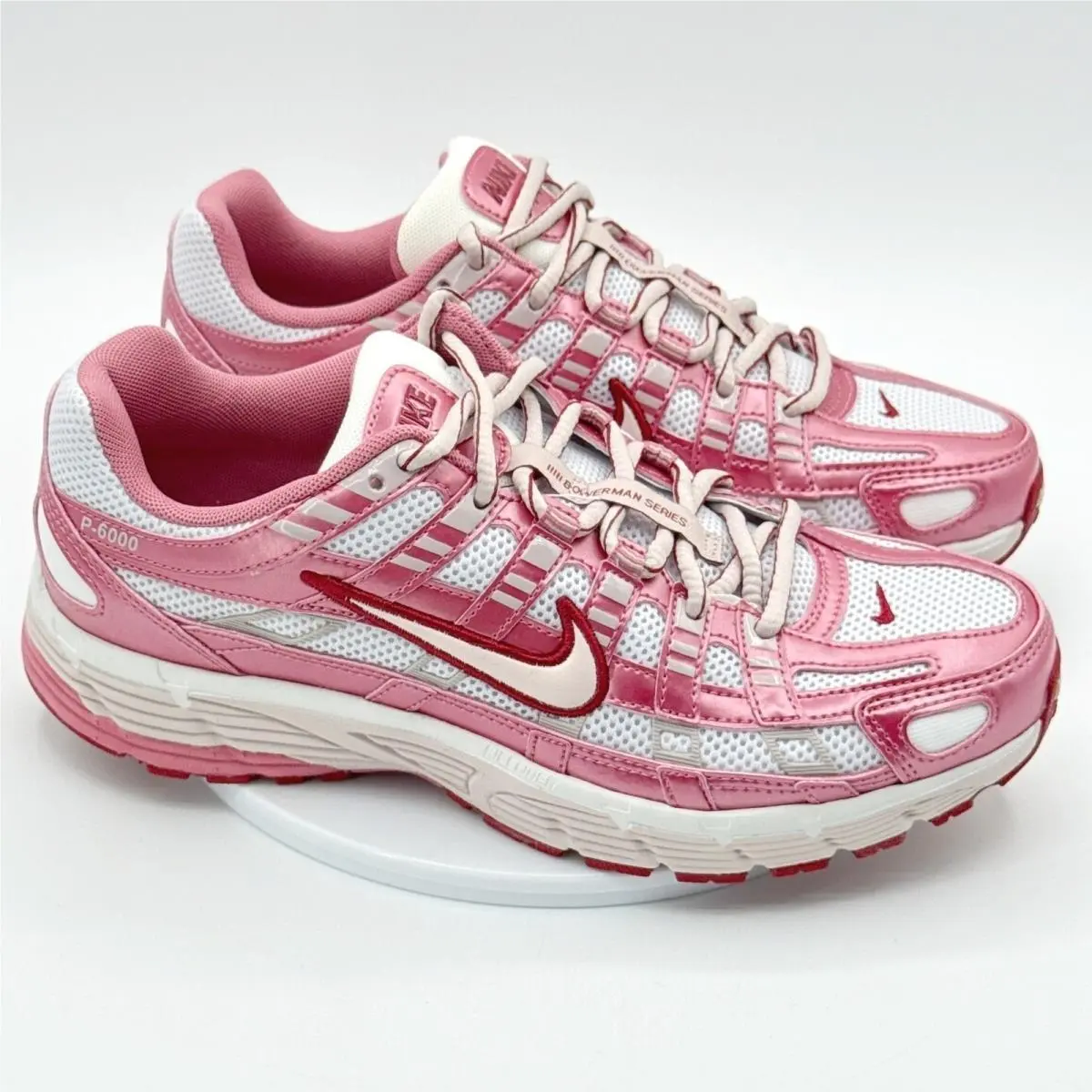 Nike P-6000 Shoes Size 9 Womens White/red Peony IO3496-100