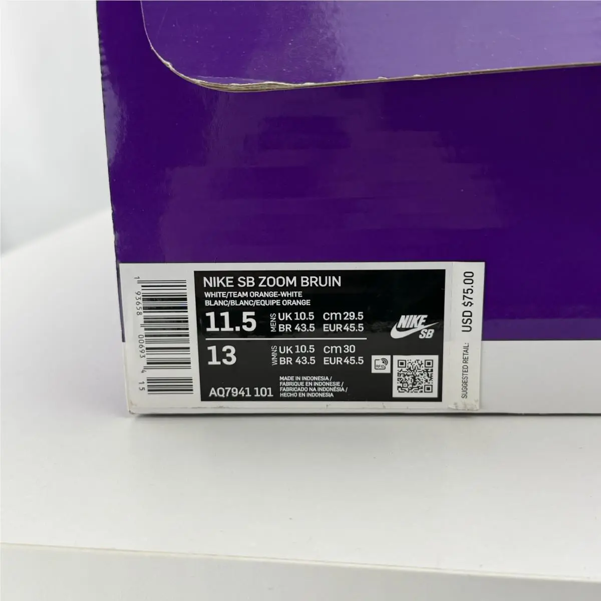 Nike shoes - Nike Sb Zoom - Zoom - AQ7941-101 - White 7