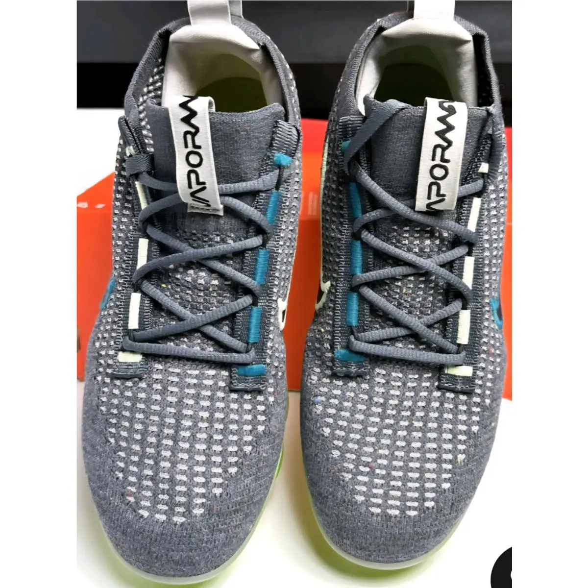 Nike shoes - Nike Air VaporMax 2021 - Air VaporMax - Dark Grey-Barely Volt 5