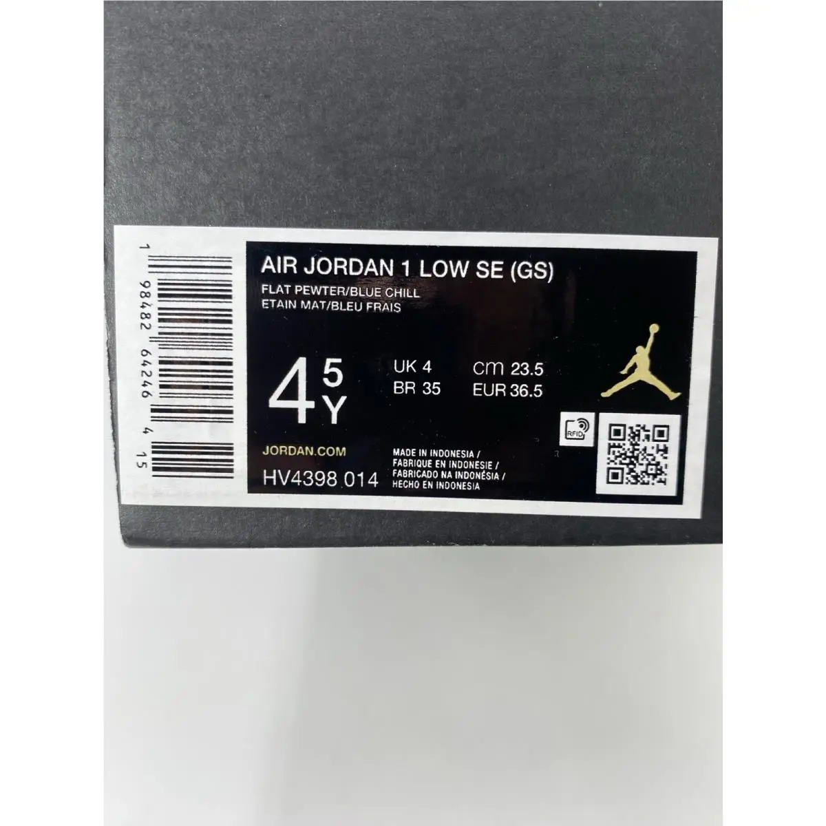 Nike shoes - Nike Air Jordan 1 - Air - HV4398 014 - Flat Pewter/Blue Chill (UPC: 198482642464) 9