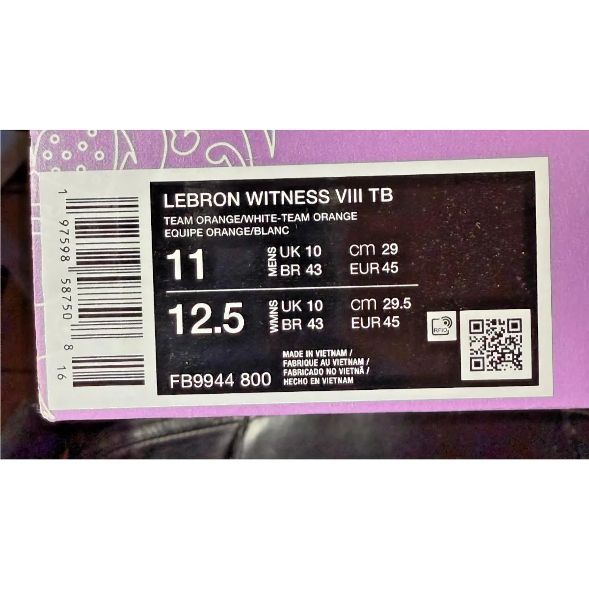 Nike shoes - Nike LeBron Witness - LeBron Witness - Orange 10