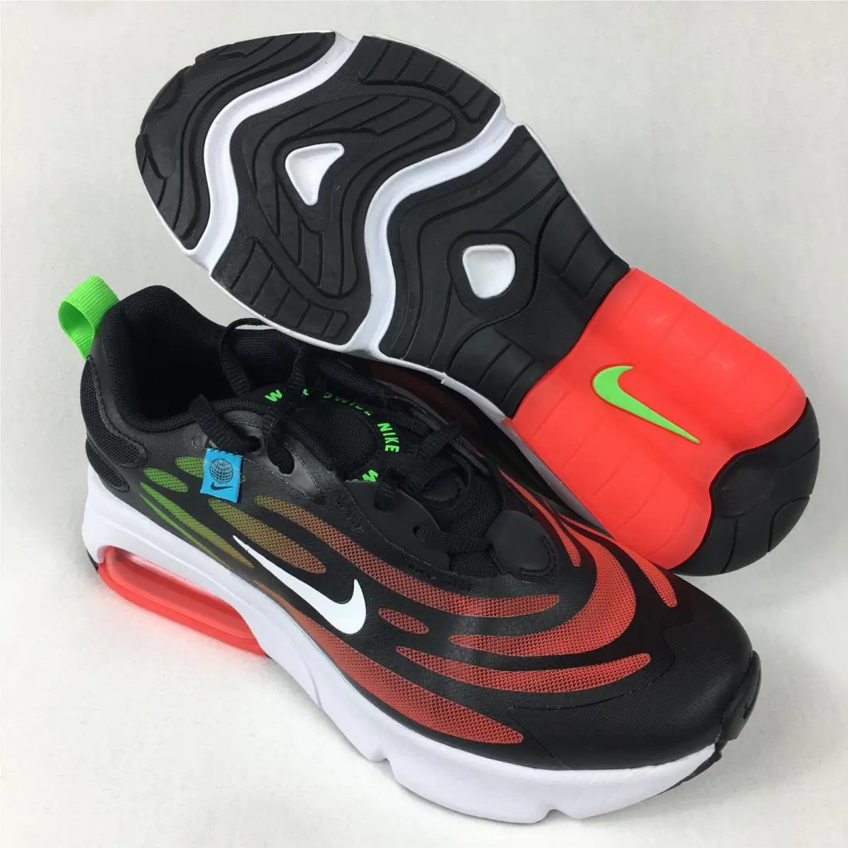 Nike shoes - Nike Air Max Exosense SE GS - CV3081-001 - BLACK/WHITE/CRIMSON 5
