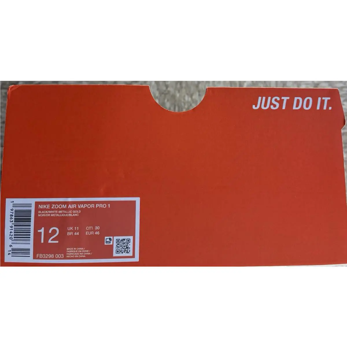 Nike shoes - Nike Vapor Pro 1 - Vapor Pro - FB3298 003 - Black/White-Metallic Gold (UPC: 0197863914206) 2