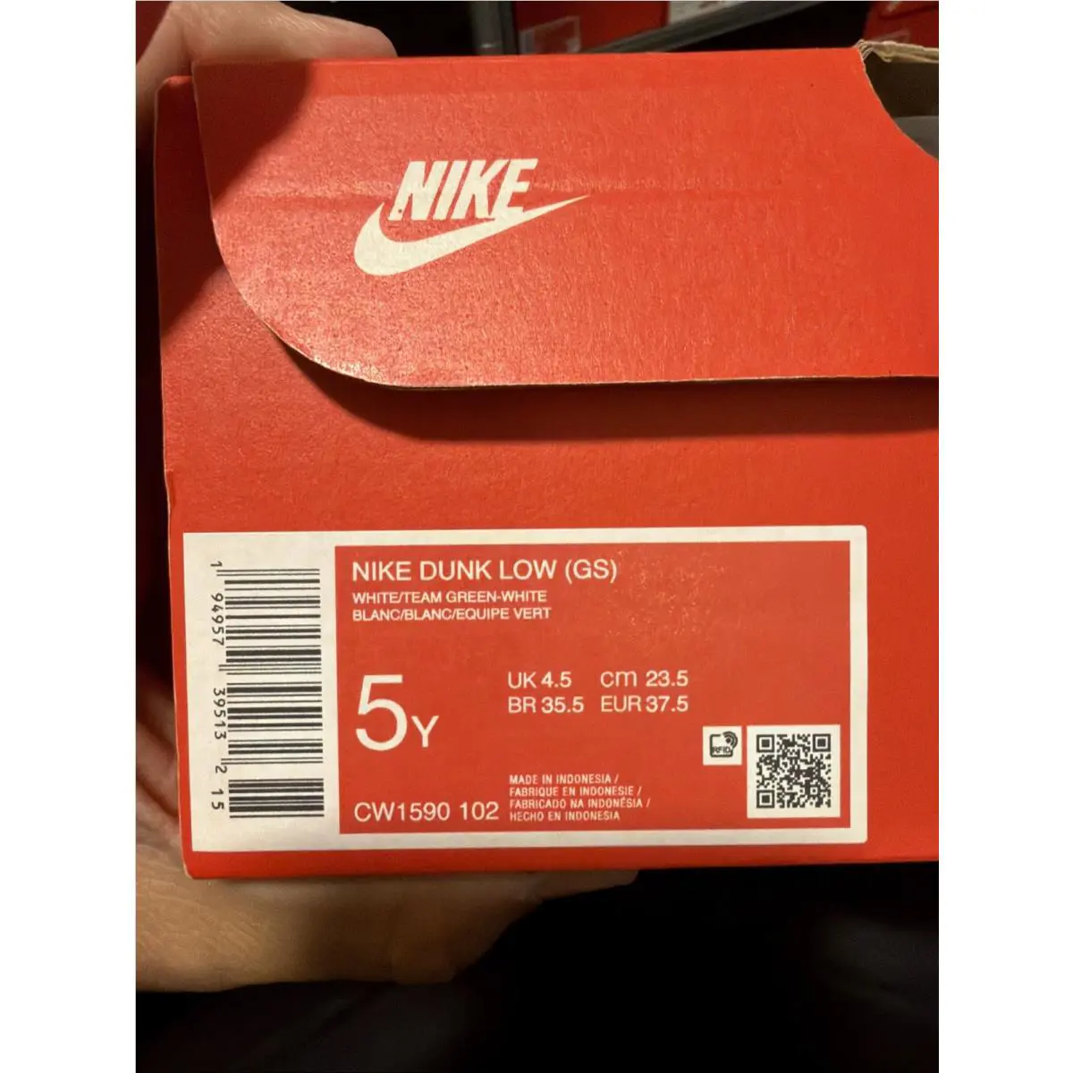 Nike shoes - Nike Dunk Low GS - Dunk Low - Dark Green and White 10