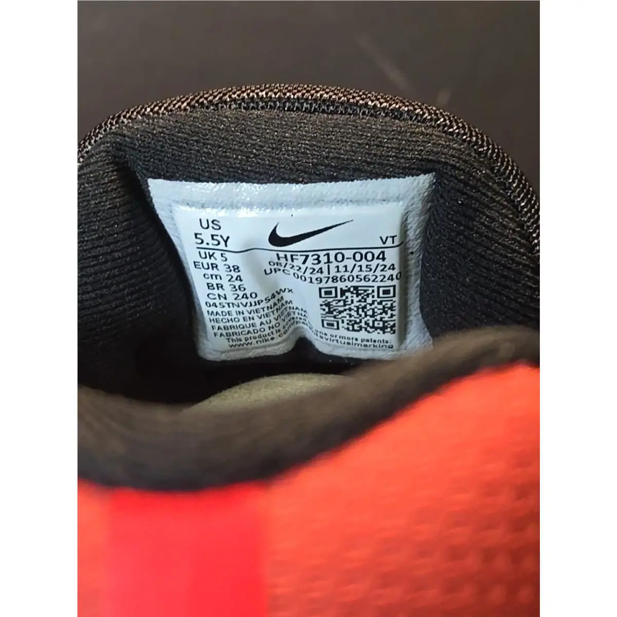 Nike shoes - HF7310004 - HF7310004 - Black/Black/University Red, Main: Black (UPC: 197860562240) 3