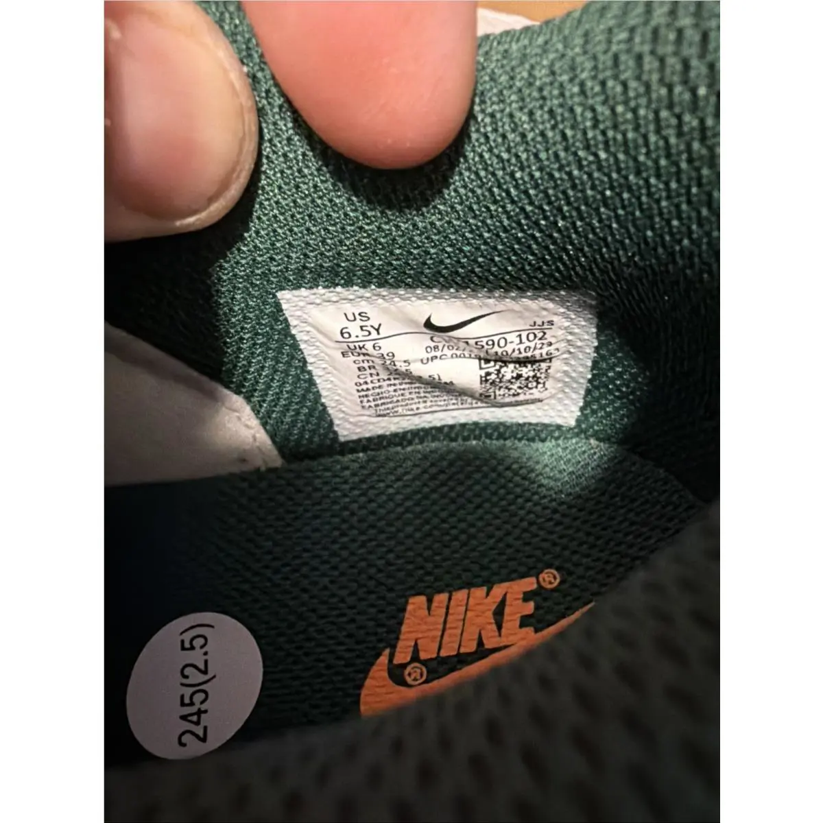 Nike shoes - Nike Dunk Low GS - Dunk Low - Dark Green and White 10
