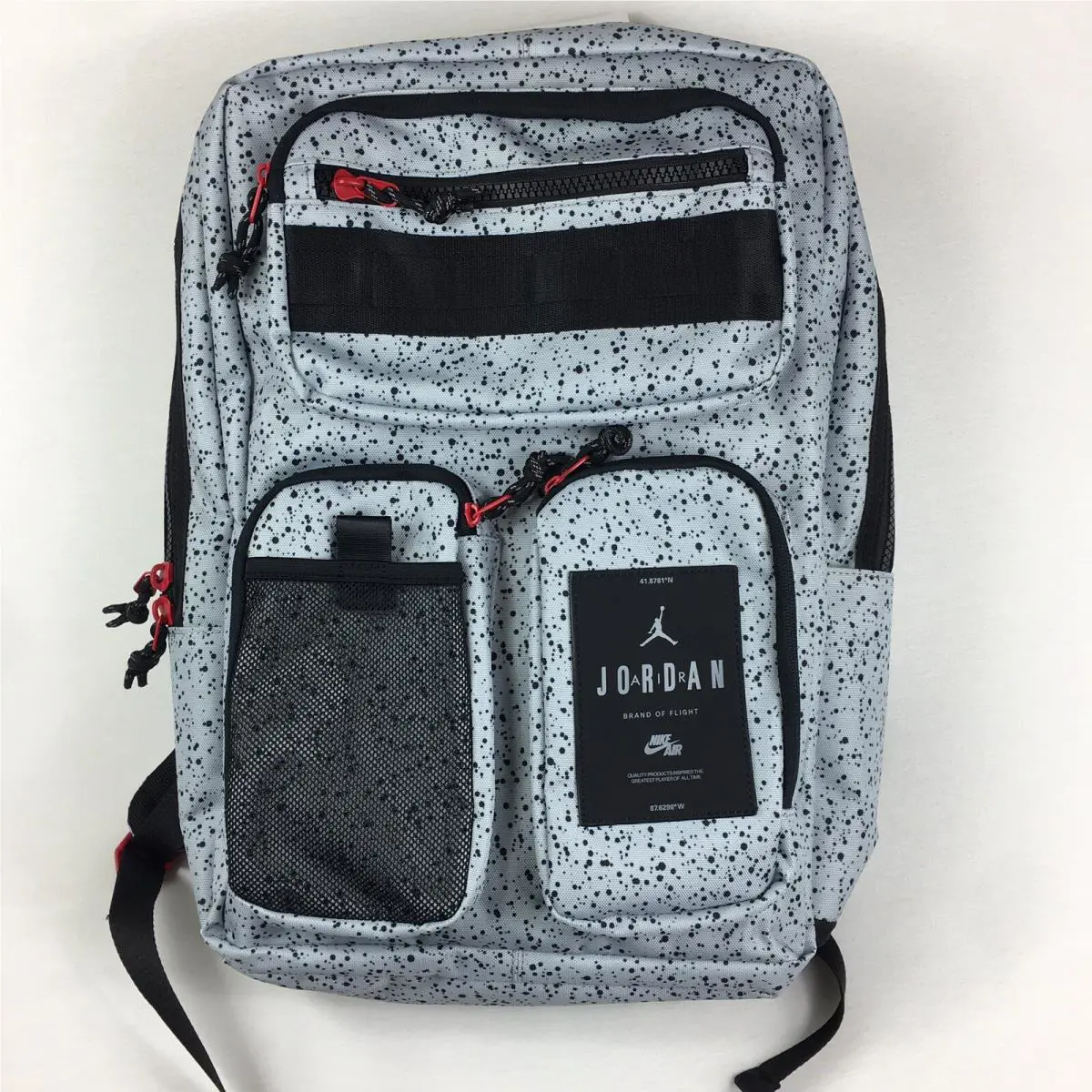 Nike Air Jordan Backpack Cement Gray Elephant Print MA0838-G0W