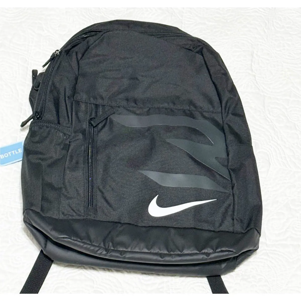 Nike 3Brand Russell Wilson Laptop Backpack Medium Black Bottle Holder