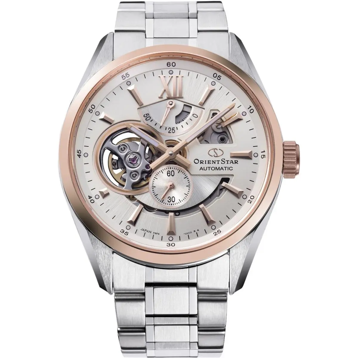 Orient Star Male Contemporary 41mm Automatic Watch RE-AV0123G00B - Dial: Silver Tone, Band: Silver Tone, Other Dial: Silver