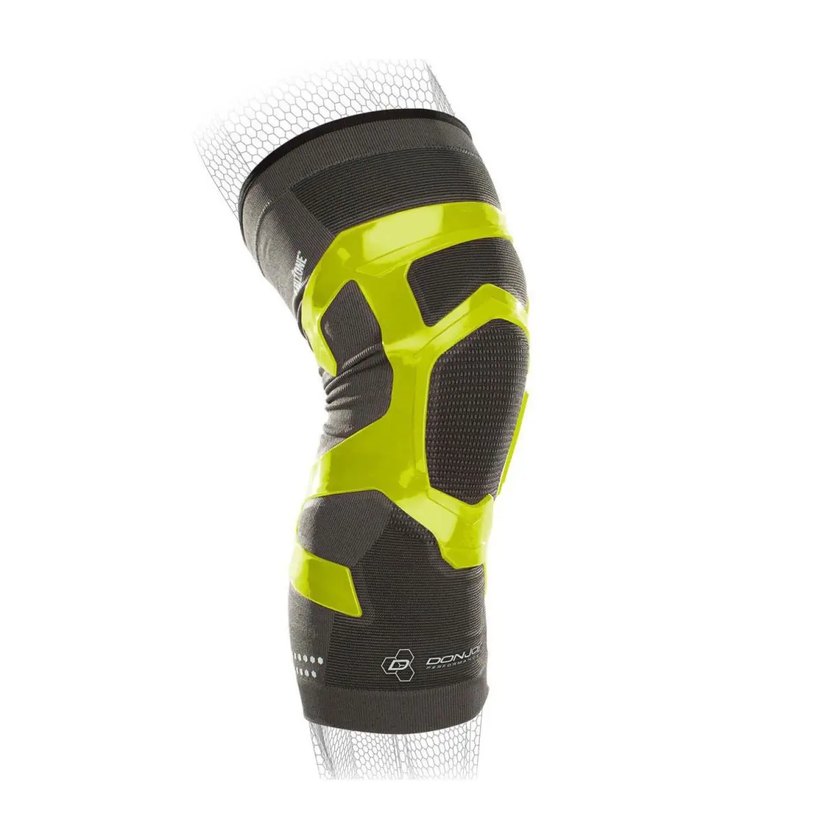 Donjoy Performance Trizone Knee Support Brace Slime Green XL Left - Green, Lime