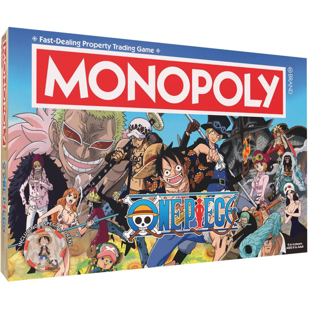 Monopoly: One Piece - Strategy Board Game Ages 8+ Manga Anime