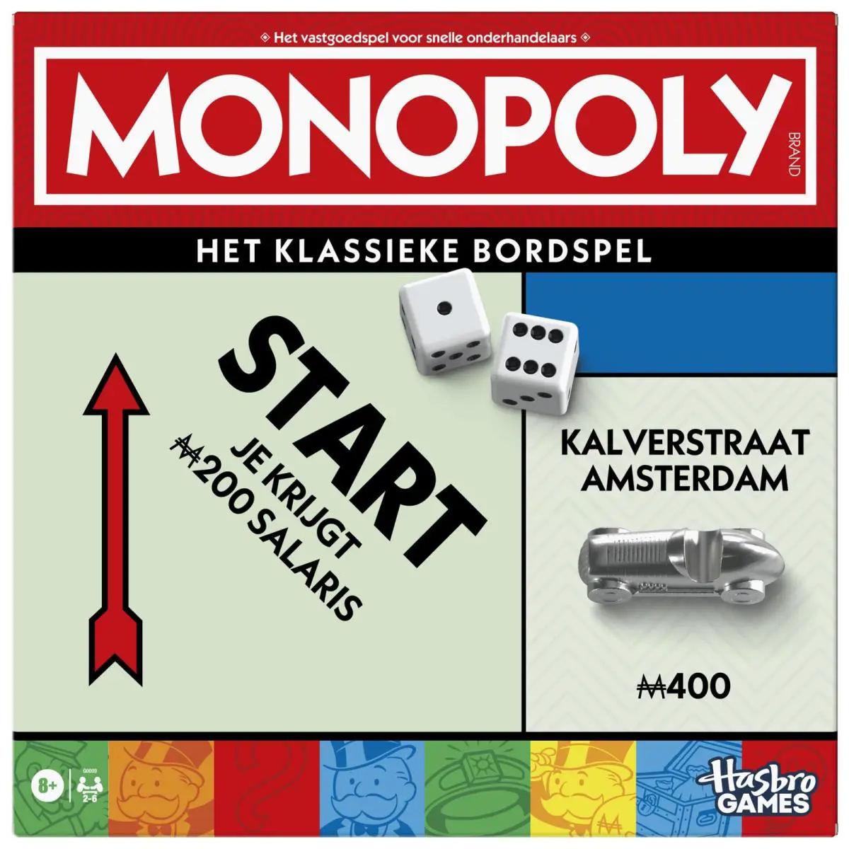 Monopoly Brettspiel Mit Aufbewahrungsbox Und Spielsteinen Groß - Niederländische