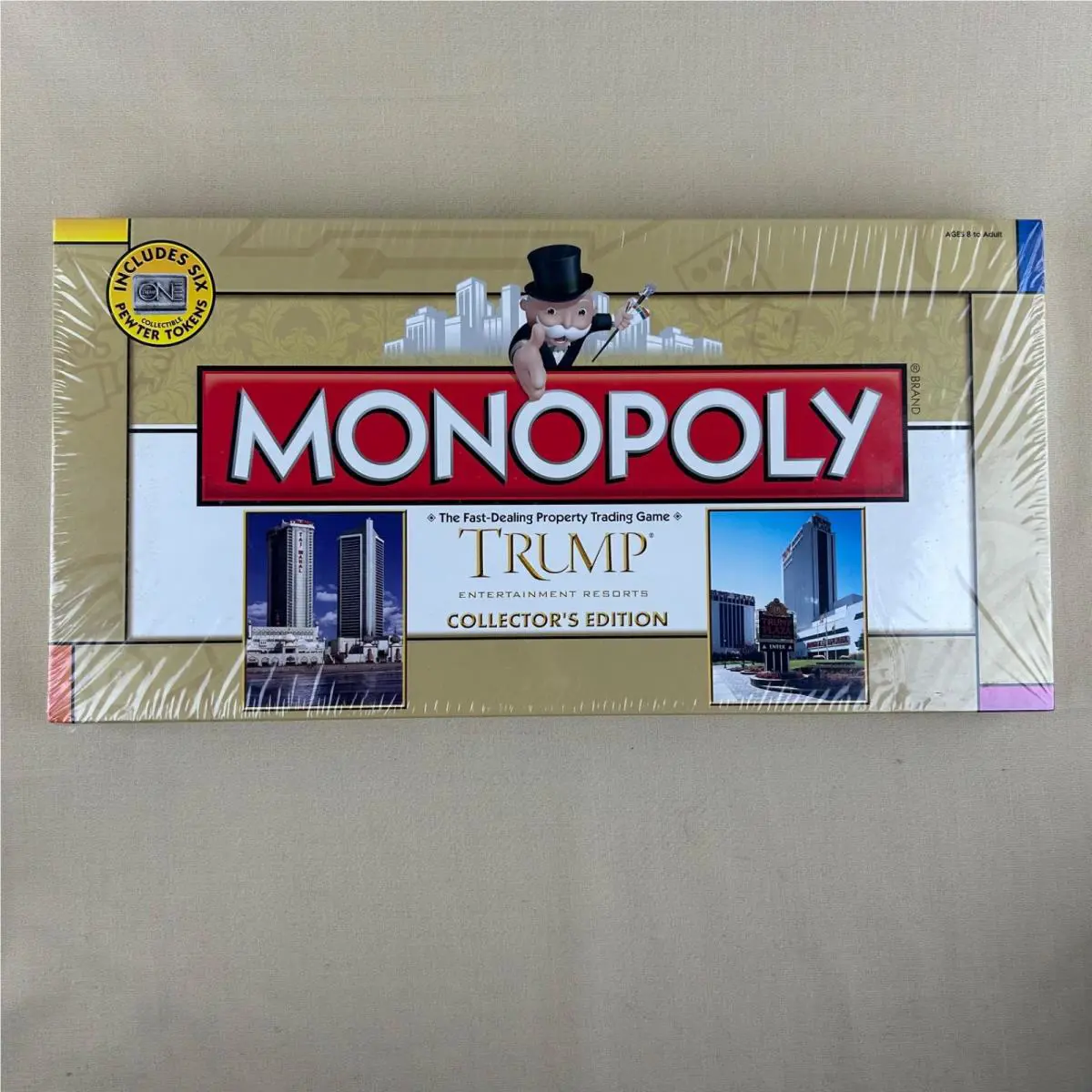 Monopoly Trump Entertainment Resorts Collector’s Edition Hasbro Pewter