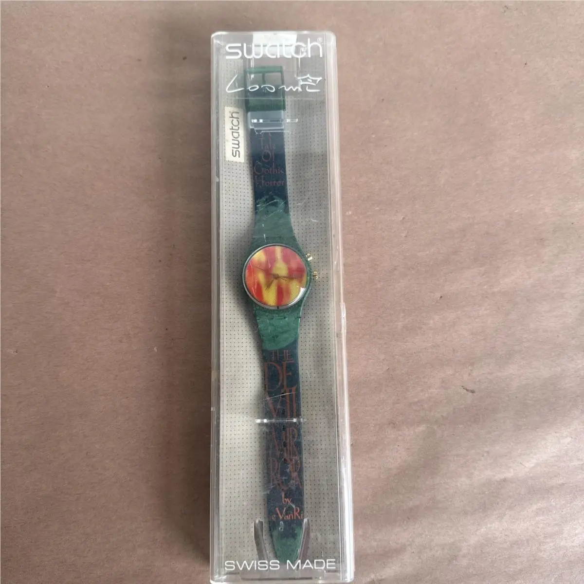 Swatch Watch The Devil Loomi GG900 1998 Swiss Made Green Color Vintage