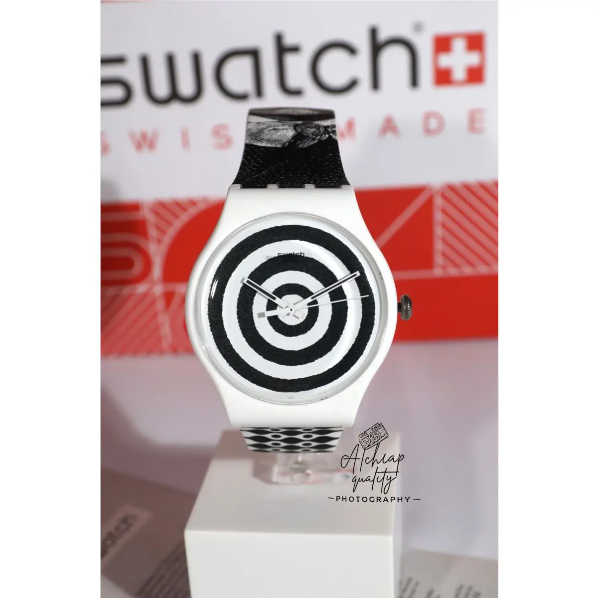 Swatch Swiss Gent Artist Special SUOZ126 Hypnotic Eye By L.petrantoni