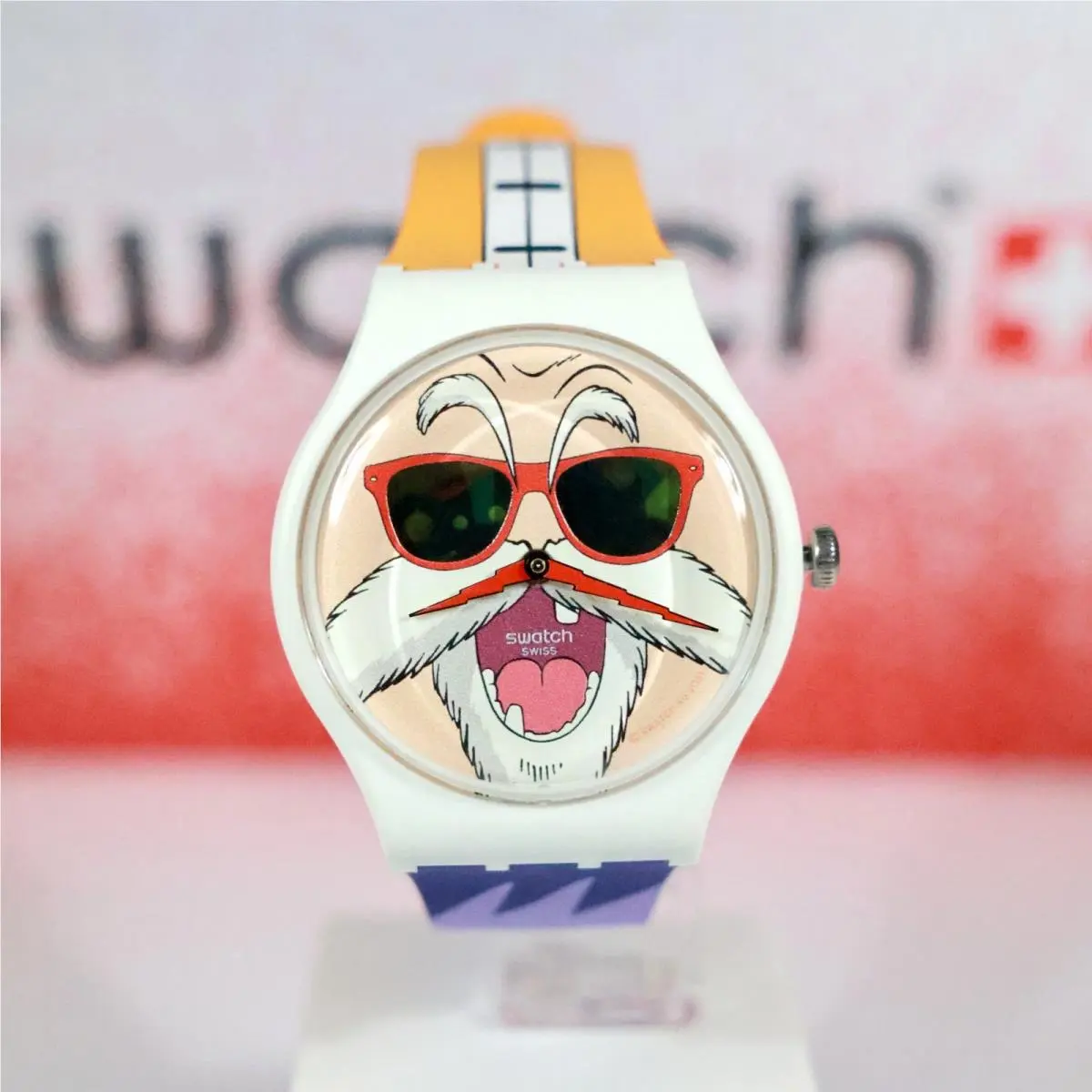 Swiss Made Swatch Dragonball Z Kamesennin SUOZ346 41MM Multicolored Print
