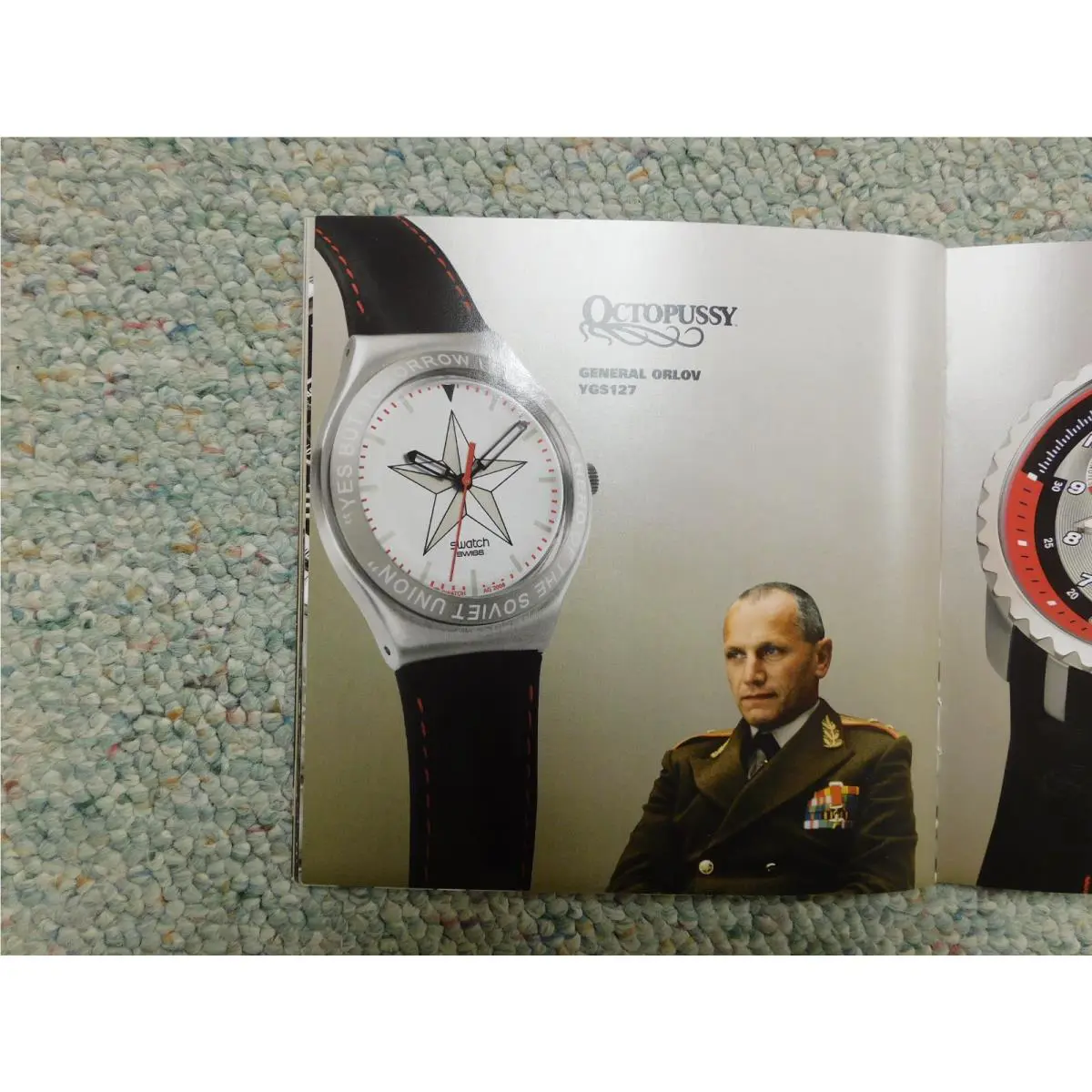 Swatch James Bond 007 Villains 2008 General Orlov Octopussy Watch