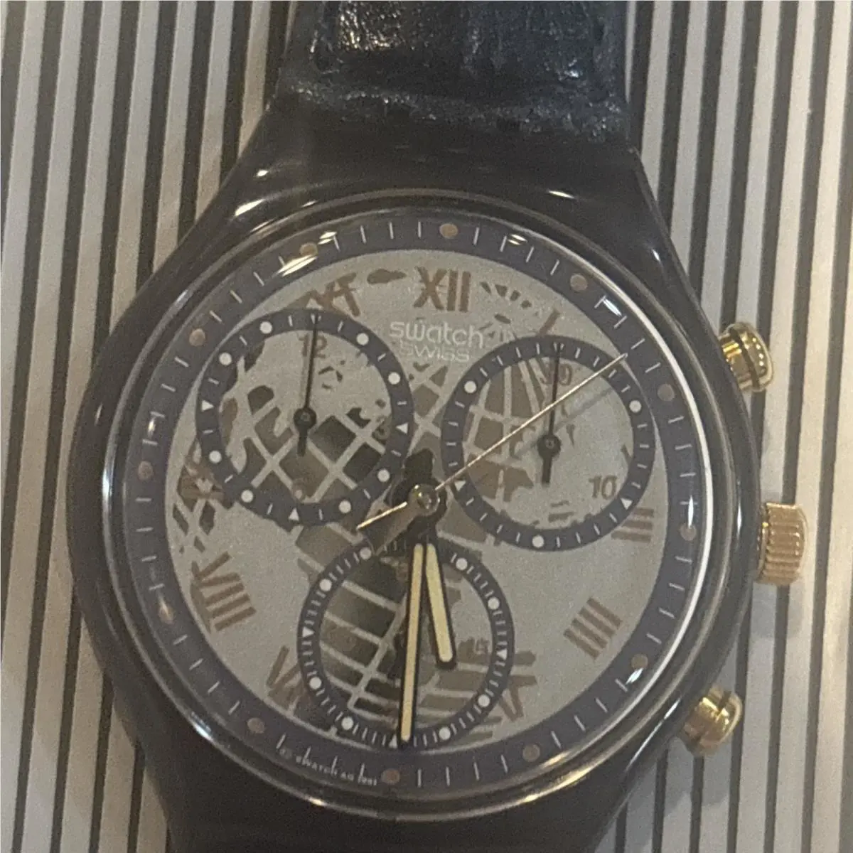 Swatch Chrono Timeless Zone Watch. Mint. Box. 1991. Battery