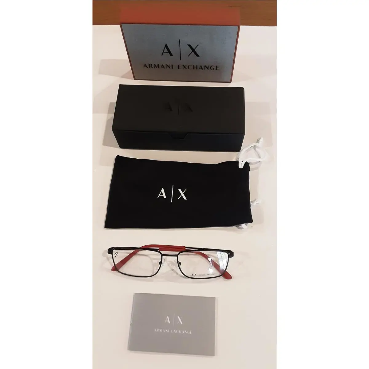 Armani Exchange AX 1057 6000 Eyeglasses Frames Mens Black 56-17-145