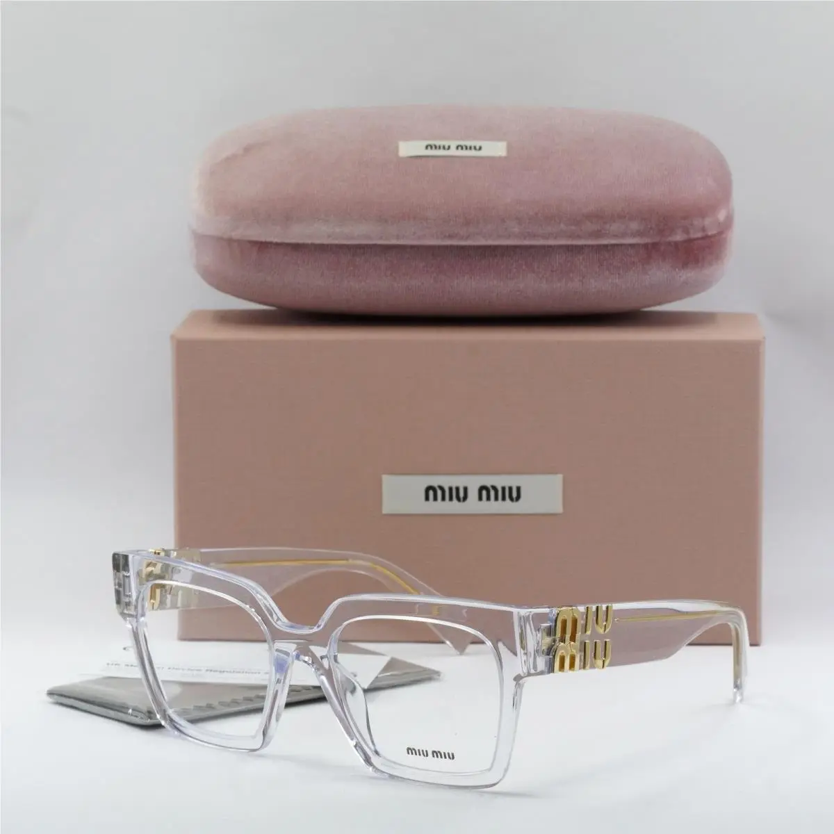 Miu Miu MU04UV 2AZ1O1 Crystal 52mm Eyeglasses