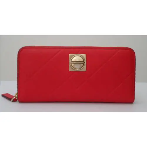 Marc by Marc Jacobs Slim Leather Zip Around Cambridge Red Wallet