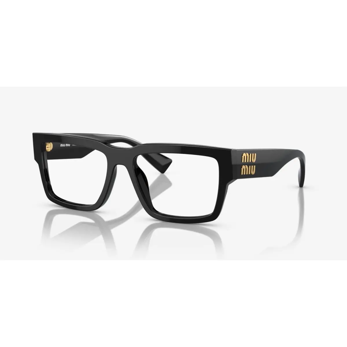 Miu Miu MU 02XV 1AB1O1 Black Gold 54mm Eyeglasses Rxable Large