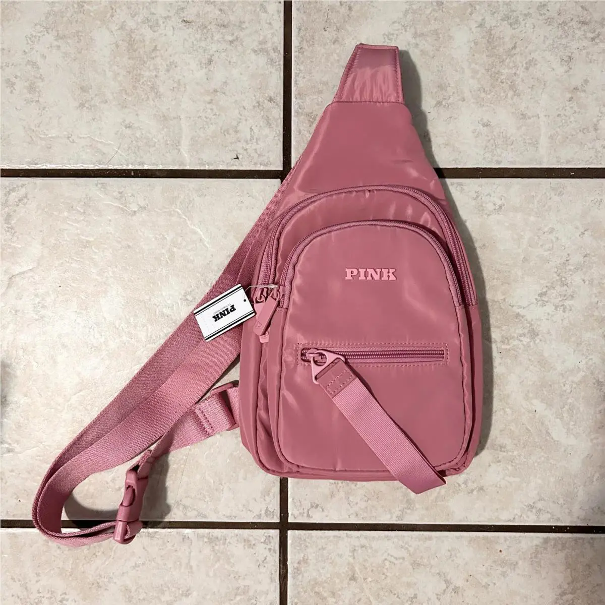 Victoria’s Secret Pink One Shoulder Purse Bag Satchel Sling Backpack