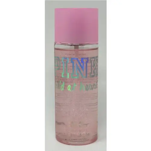1 Victoria`s Secret Pink Wild AT Heart Shimmer Body Mist Spray Large 8.4 OZ