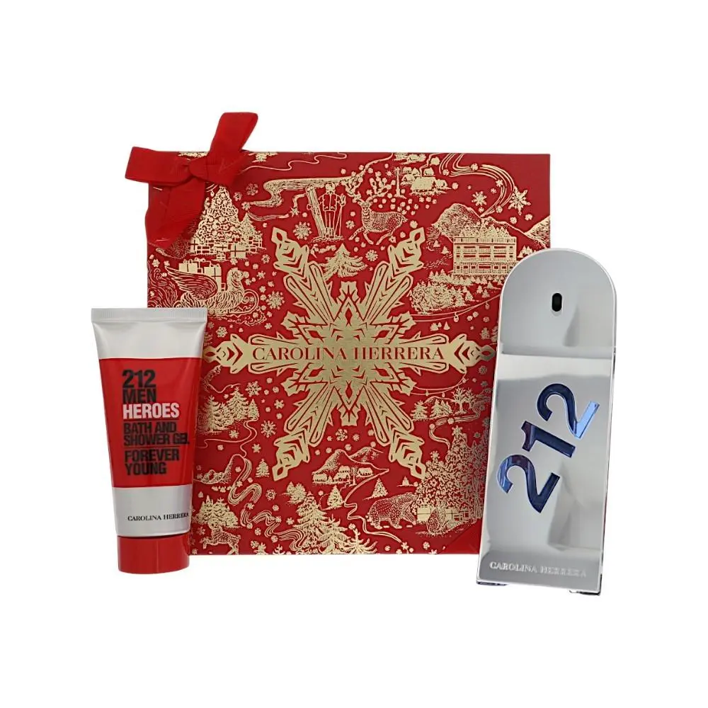 212 Men Heroes by Carolina Herrera Gift Set For Men 3 Oz Eau De Toilette Spray