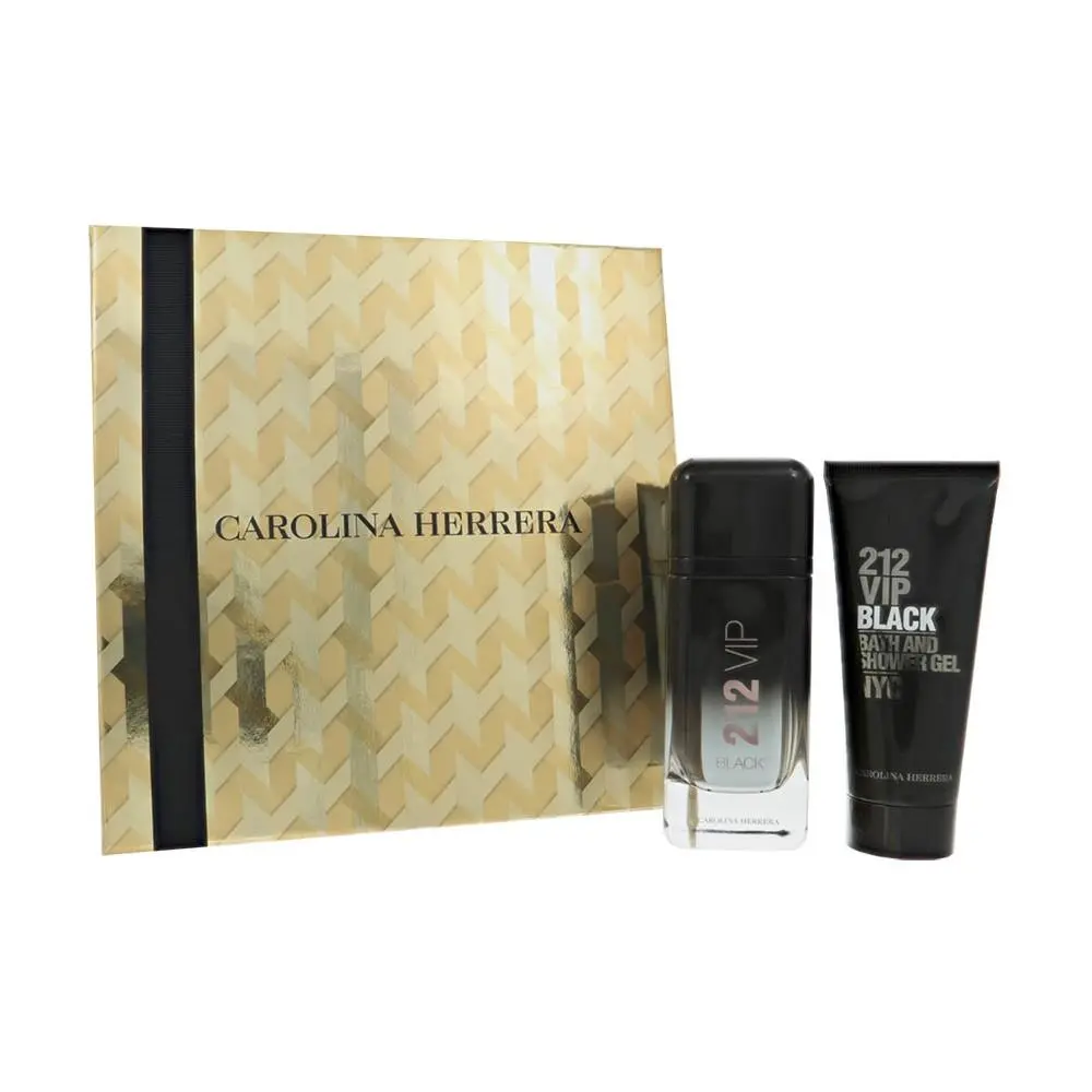 212 Vip Black  Gift Set For Men 2 Piece Set For Men: 3.4 Oz by Carolina Herrera
