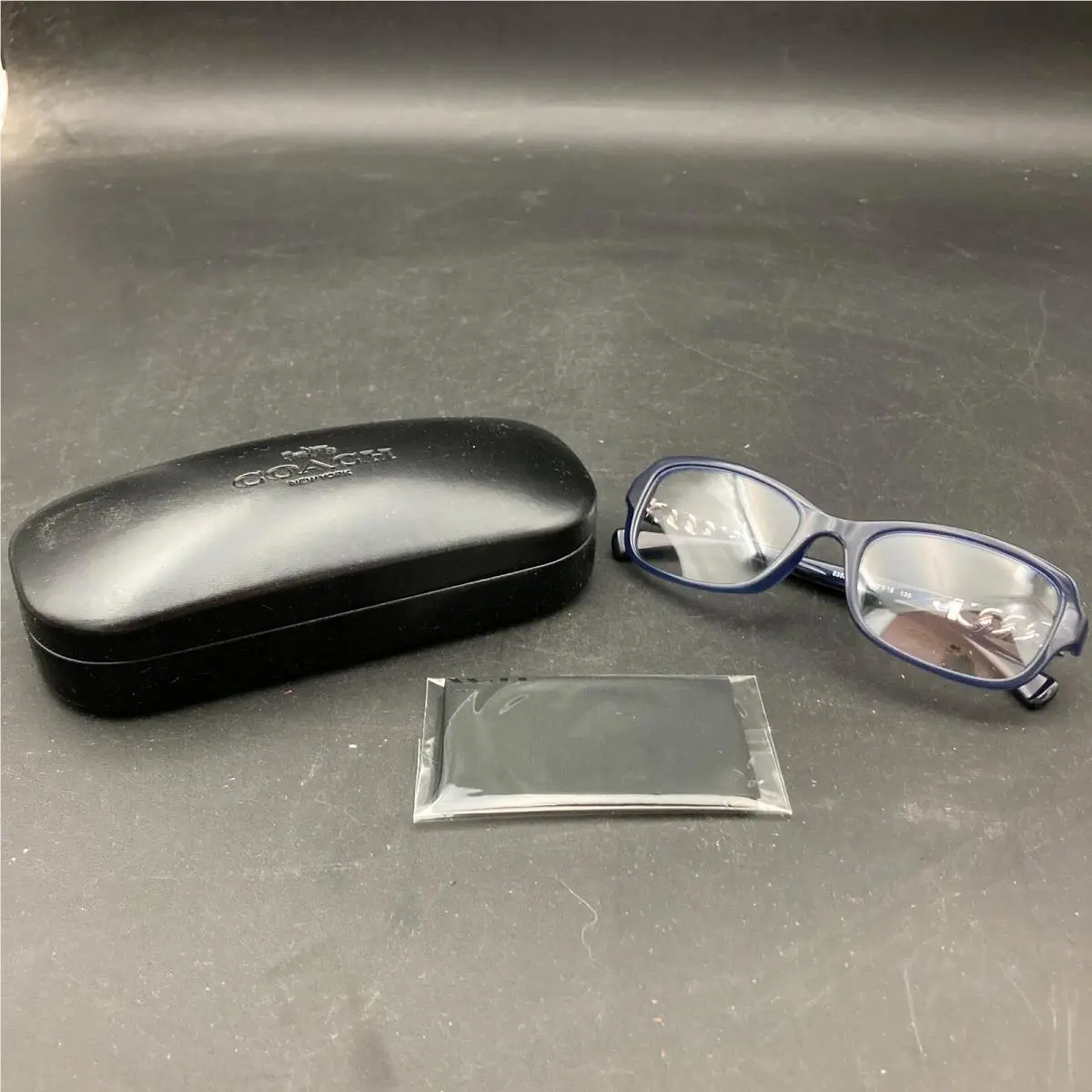 Coach HC 6075QF Tortoise Navy Blue Eyeglass Frames with Case