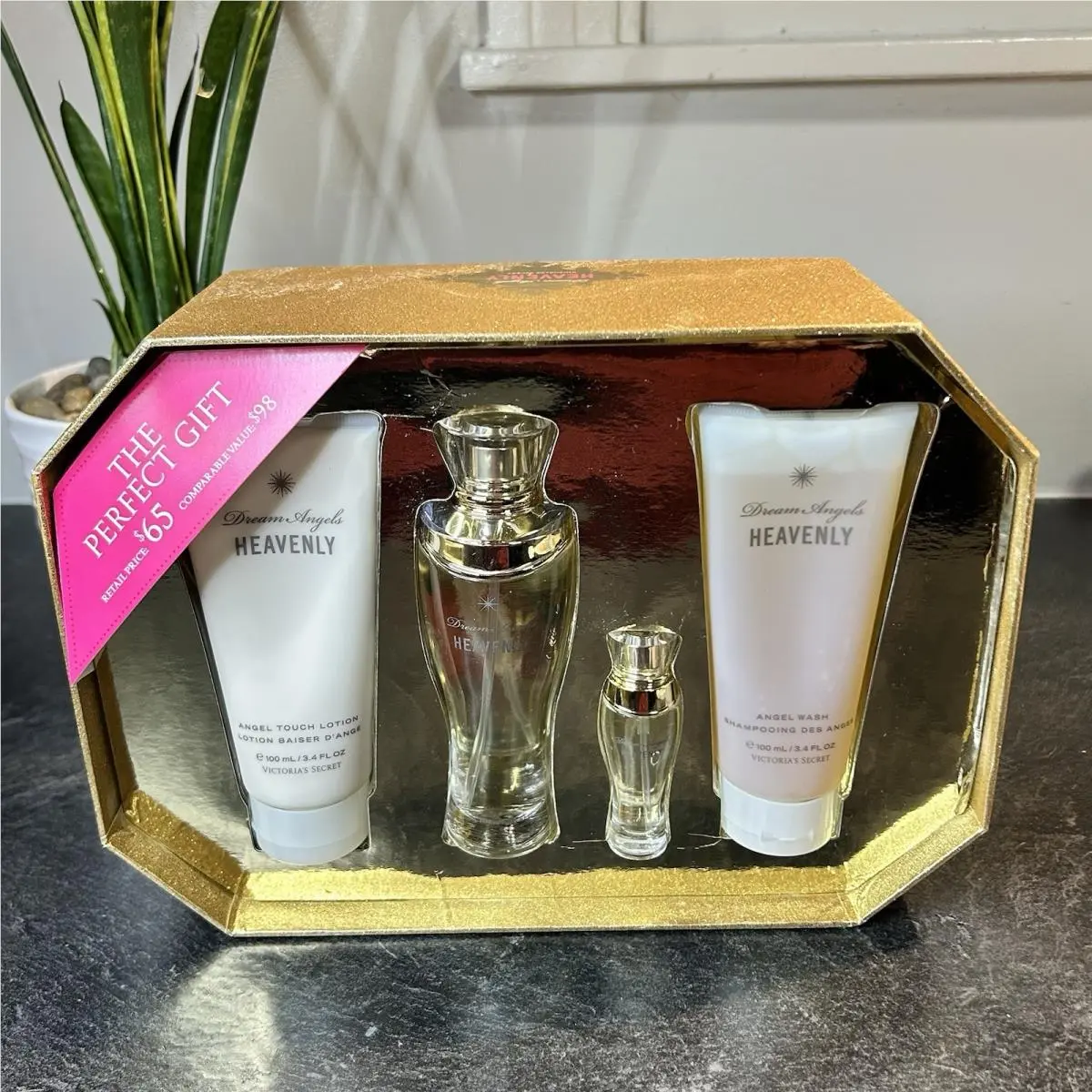 Victoria`s Secret Dream Angels Heavenly 4 Pc Perfume Gift Set Lotion Gel by Victoria's Secret